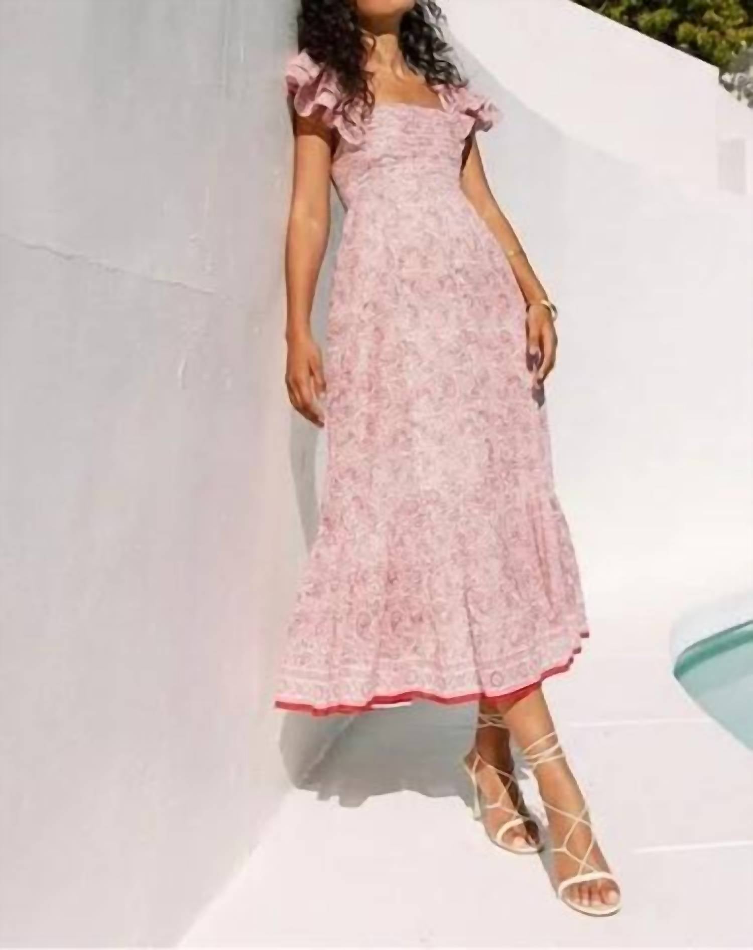 Cleobella - Flutter Sleeve Maxi Dress