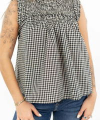 Raisonnel - Maren Gingham Ruffle Top