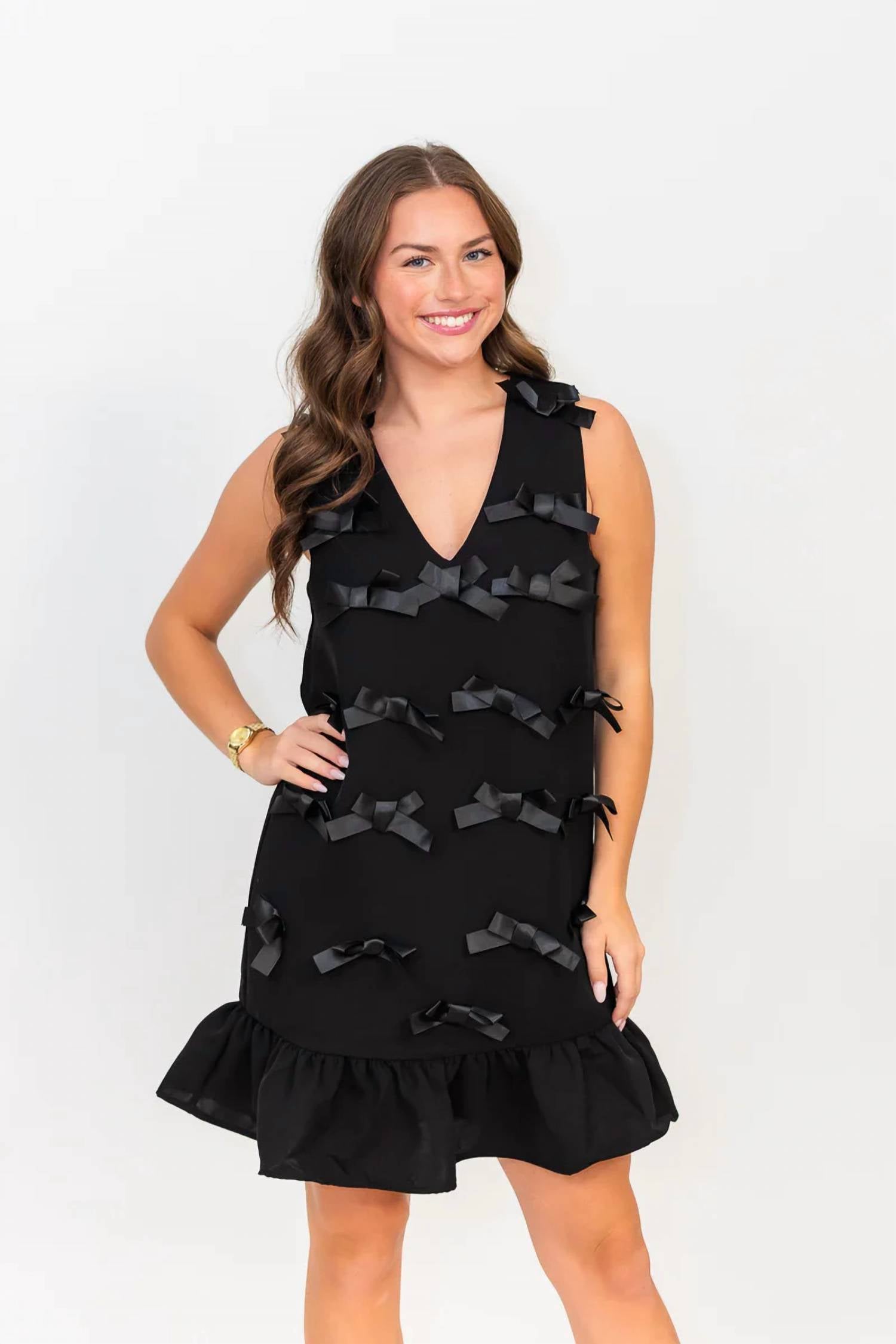 Thml - Riley Bow Detail Mini Dress