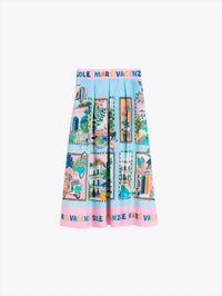 Vilagallo - Women's Holiday Print Skirt