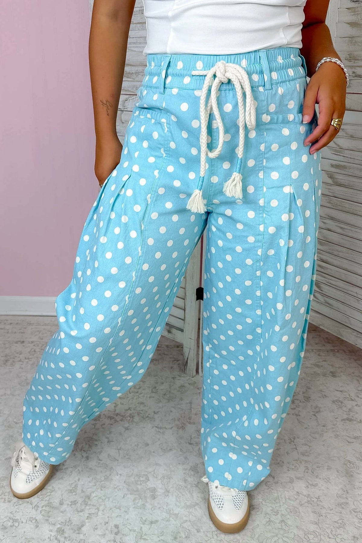 &Merci - Women's Spot On Polka Dot Pants