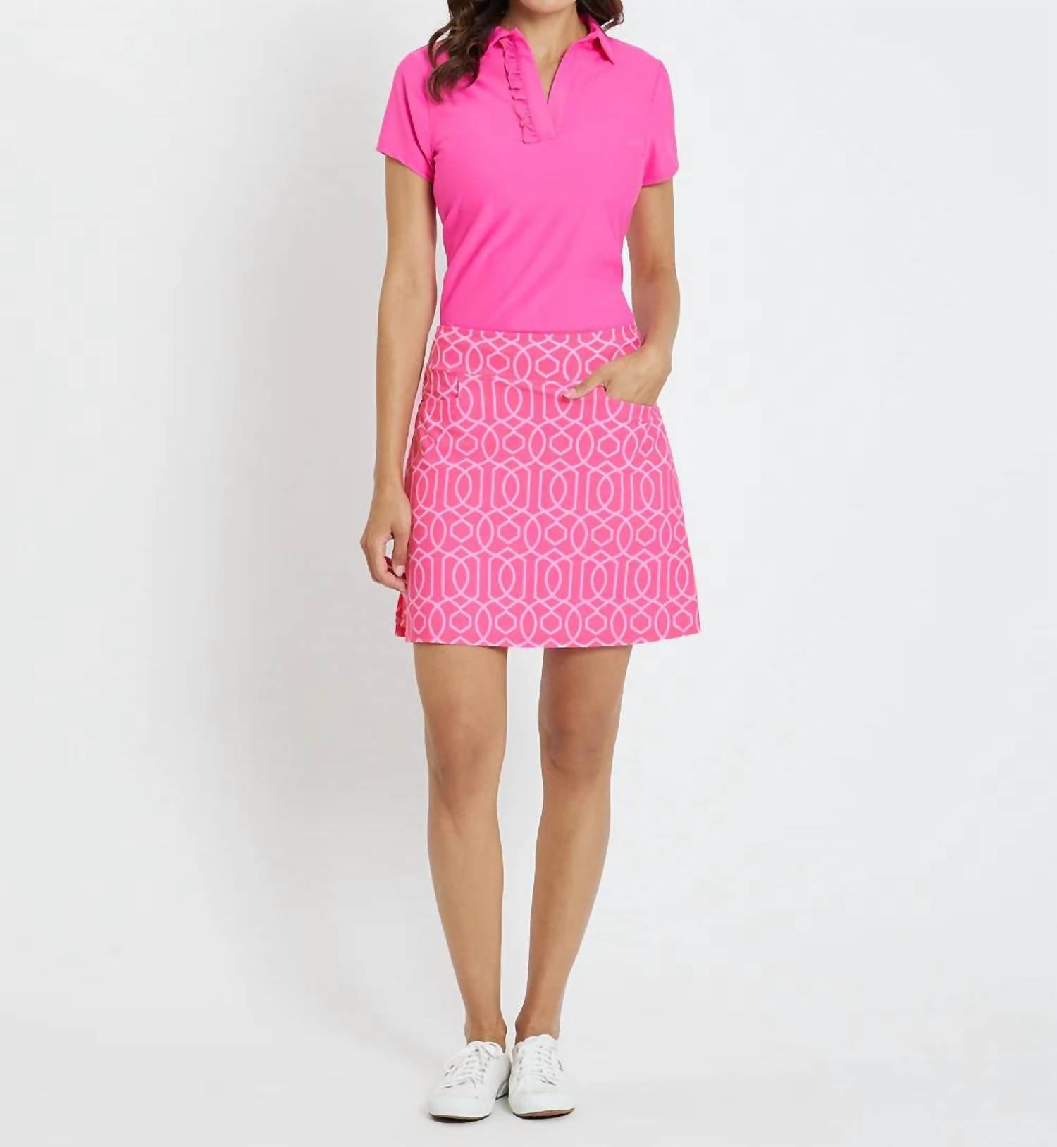 JUDE CONNALLY Sonia Skort in garden gate spring light pink - women's shorts
