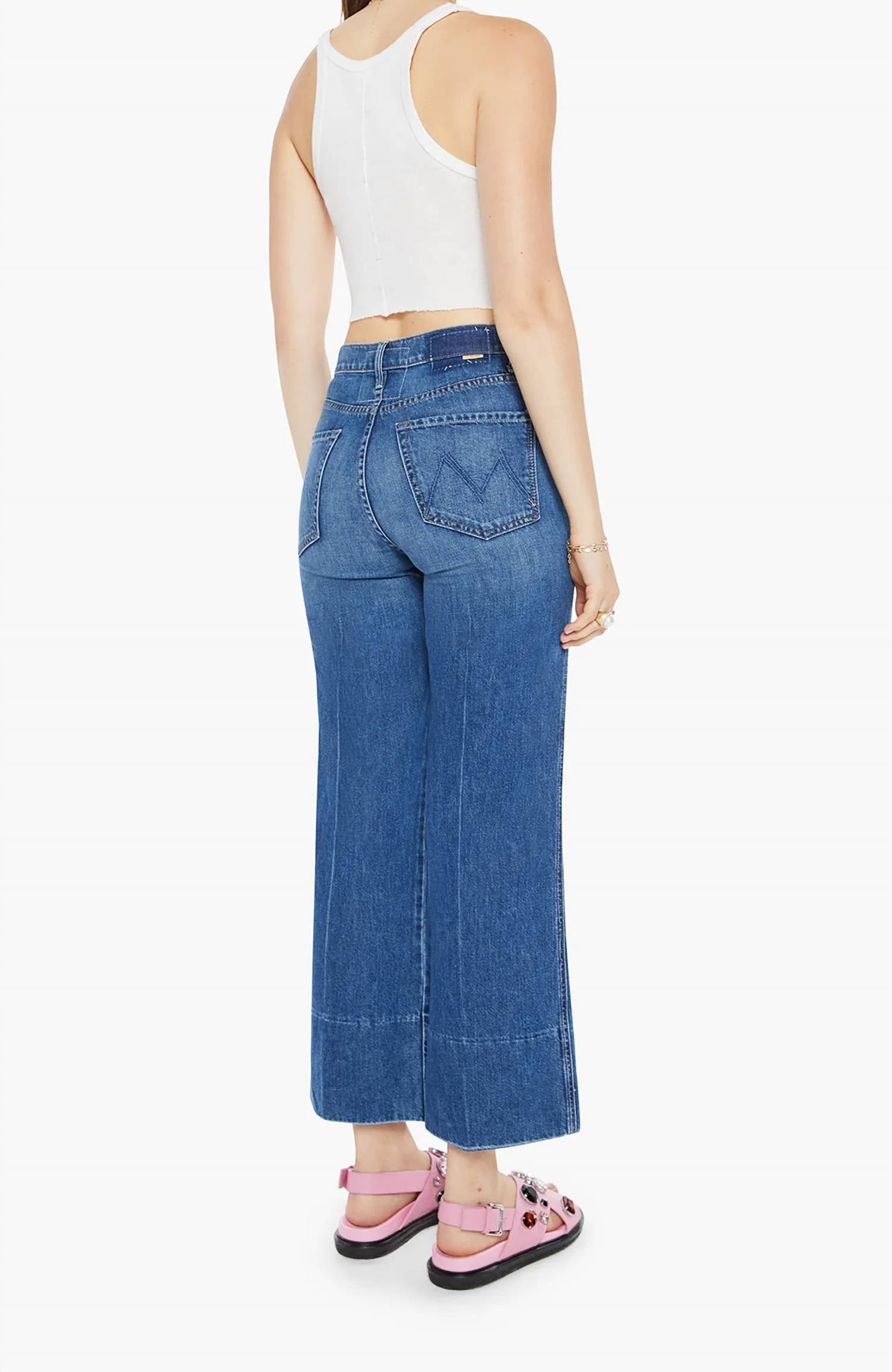 Mother - Maven Wide Hem Ankle Jeans