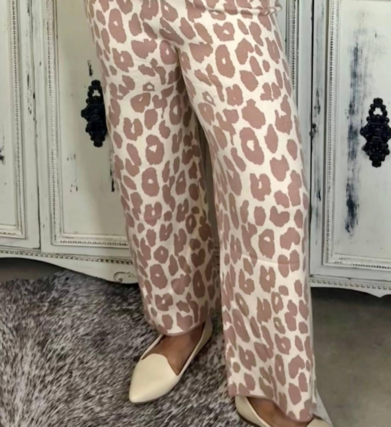 Entro - Leopard Knit Pants