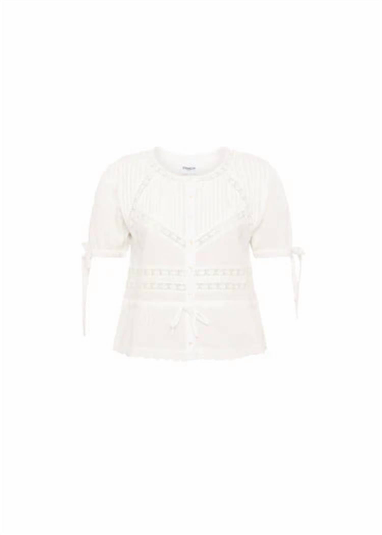 FRNCH Women's Anays Woven Blouse Top in cream - women's blouse - view 6
