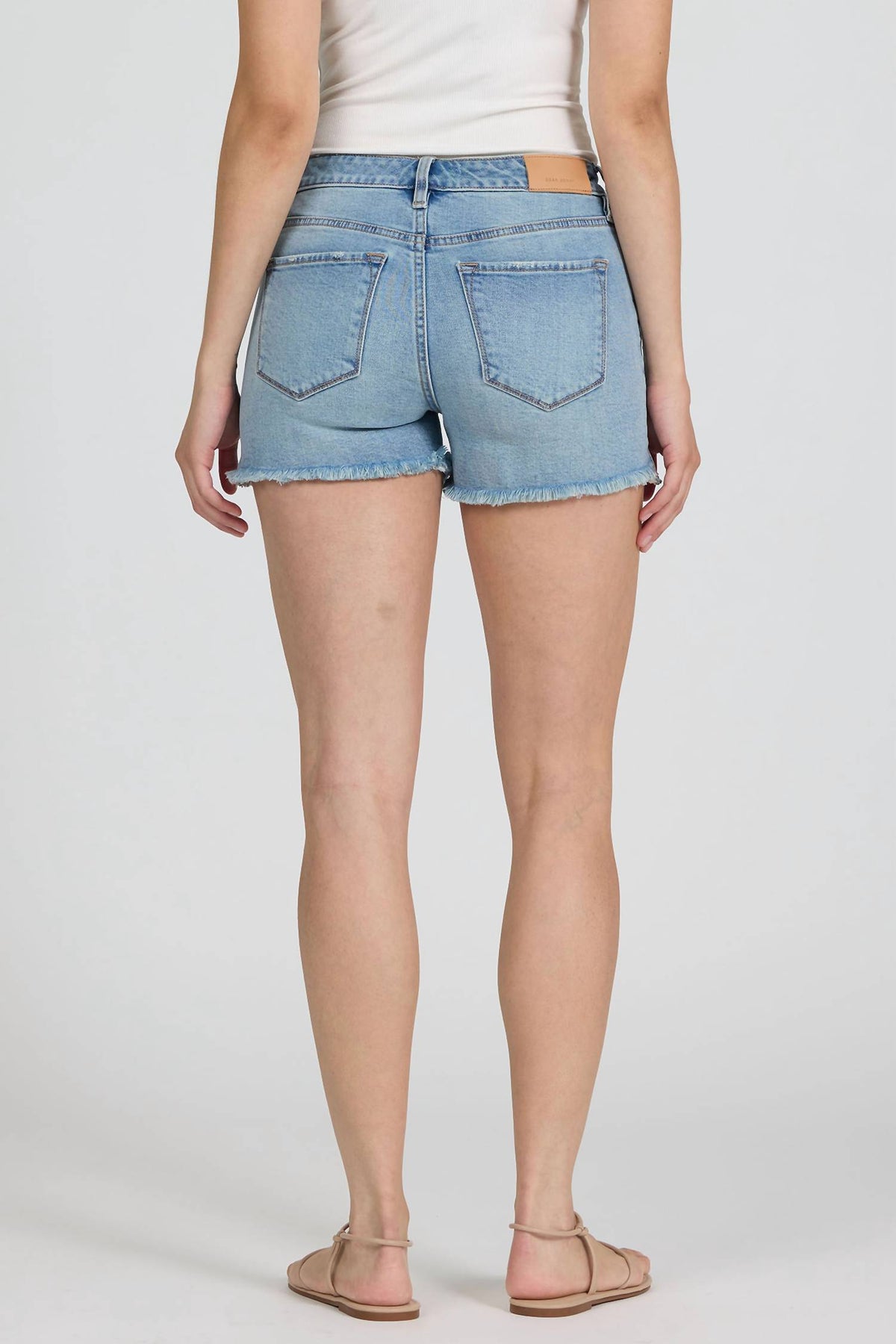 Dear John Denim - Gigi Mid-rise Raw Cut Hem Denim Shorts