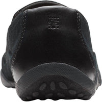 Clarks Women's Haley Rhea Is A Comfortable Slip-on Sneaker in black suede - women's sneaker - view 4