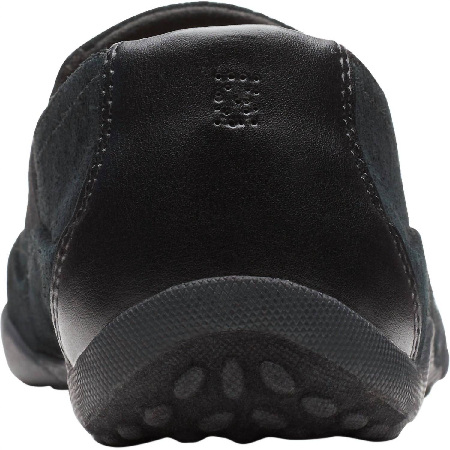 Clarks Women's Haley Rhea Is A Comfortable Slip-on Sneaker in black suede - women's sneaker - view 4