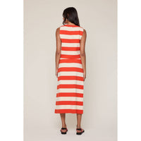 WISHLIST STRIPED KNIT SKIRT in guava cream - women's skirt - detail view