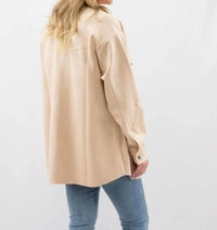 Hyfve - Women's Faux Suede Shacket
