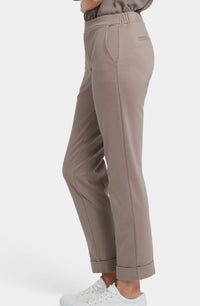 NYDJ Cassidy Pull-on Trousers With Cuffs in saddlewood - women's pants - alternate view