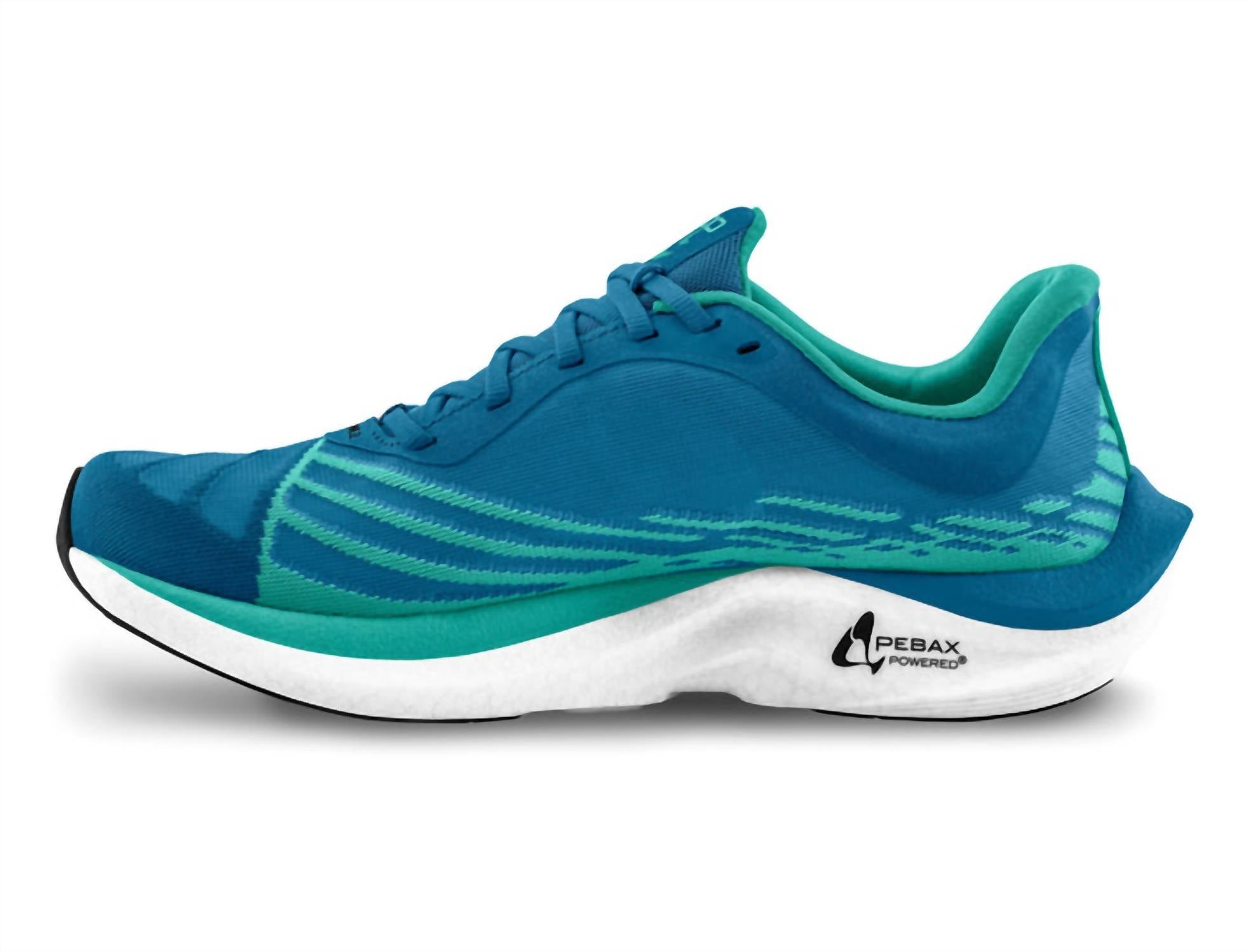 Topo Athletic Men's Cyclone 2 Running Shoes in blue aqua - men's sneaker - detail view