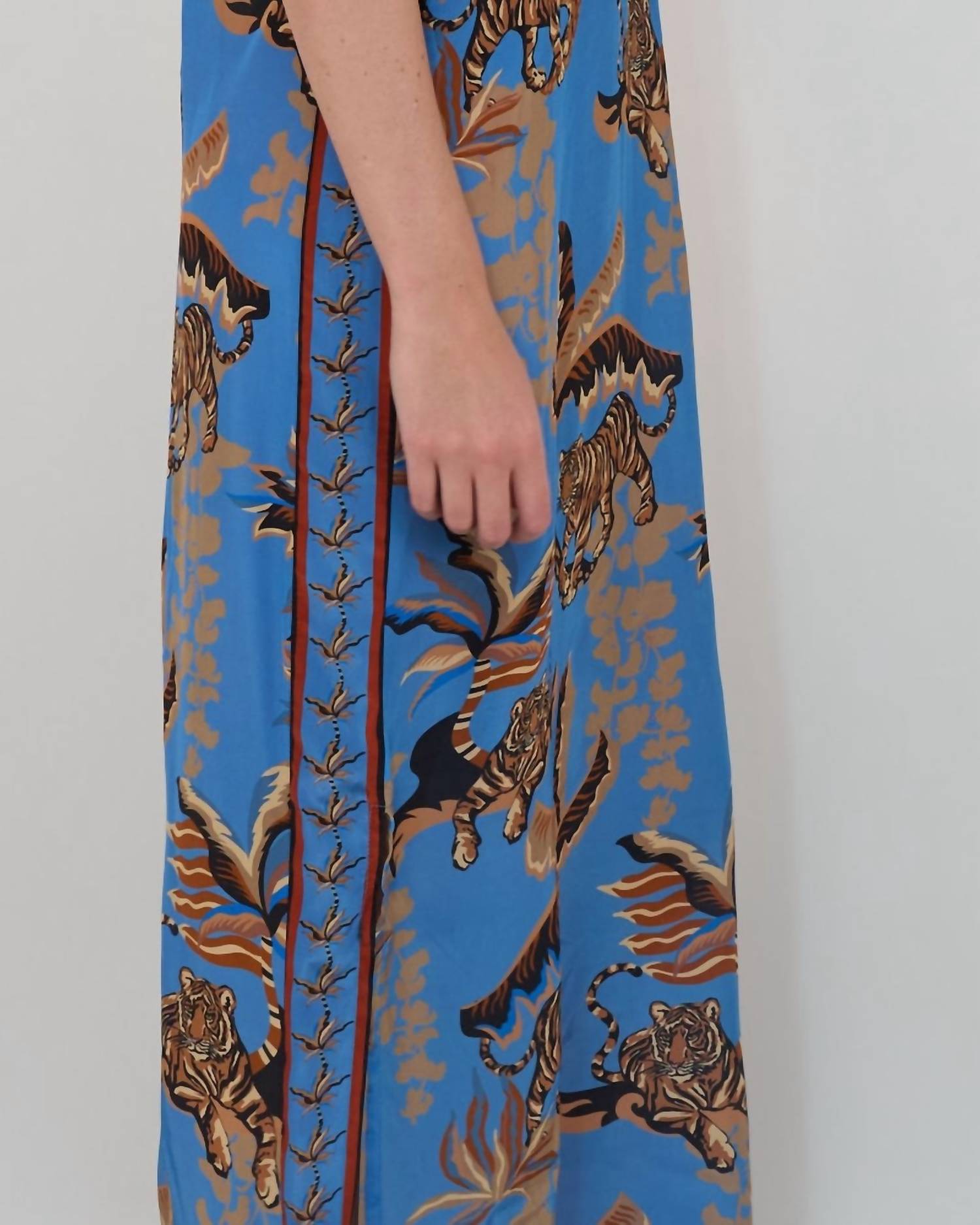 Las Sureñas - Bali Tiger Ocean Silk Dress