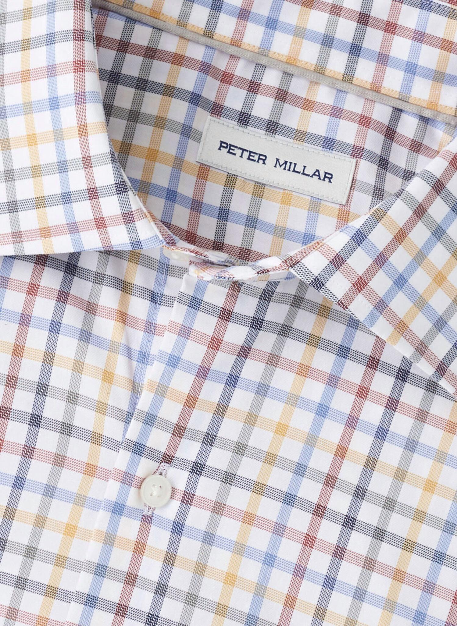 PETER MILLAR North Coast Crown Lite Cotton Stretch Shirt in evening tide - men's shirt - view 7