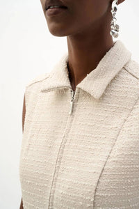 Joseph Ribkoff - Zip Front Bouclé A-line Dress