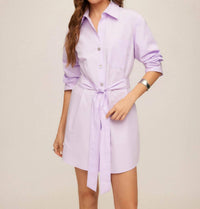 Fifteen Twenty - Women's Tatum Ruched Sleeve Shirtdress