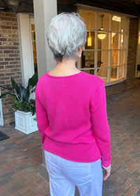 Pearls & Camo - Love V-Neck Sweater