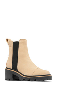 SOREL Women's Joan Now Waterproof Chelsea Boots in canoe black - women's shoe