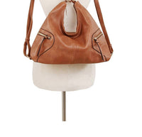 Handbag Factory Corp - Women's Urban Chic Convertible Hobo Bag