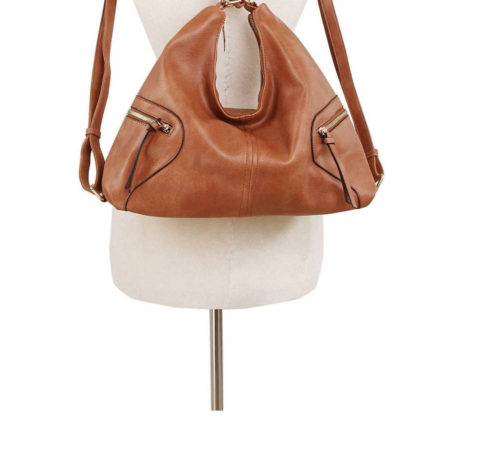 Handbag Factory Corp - Women's Urban Chic Convertible Hobo Bag