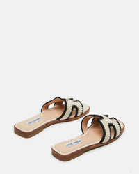 STEVE MADDEN Women's Hadyn Sandal in cream multi 1 - women's sandal - detail view