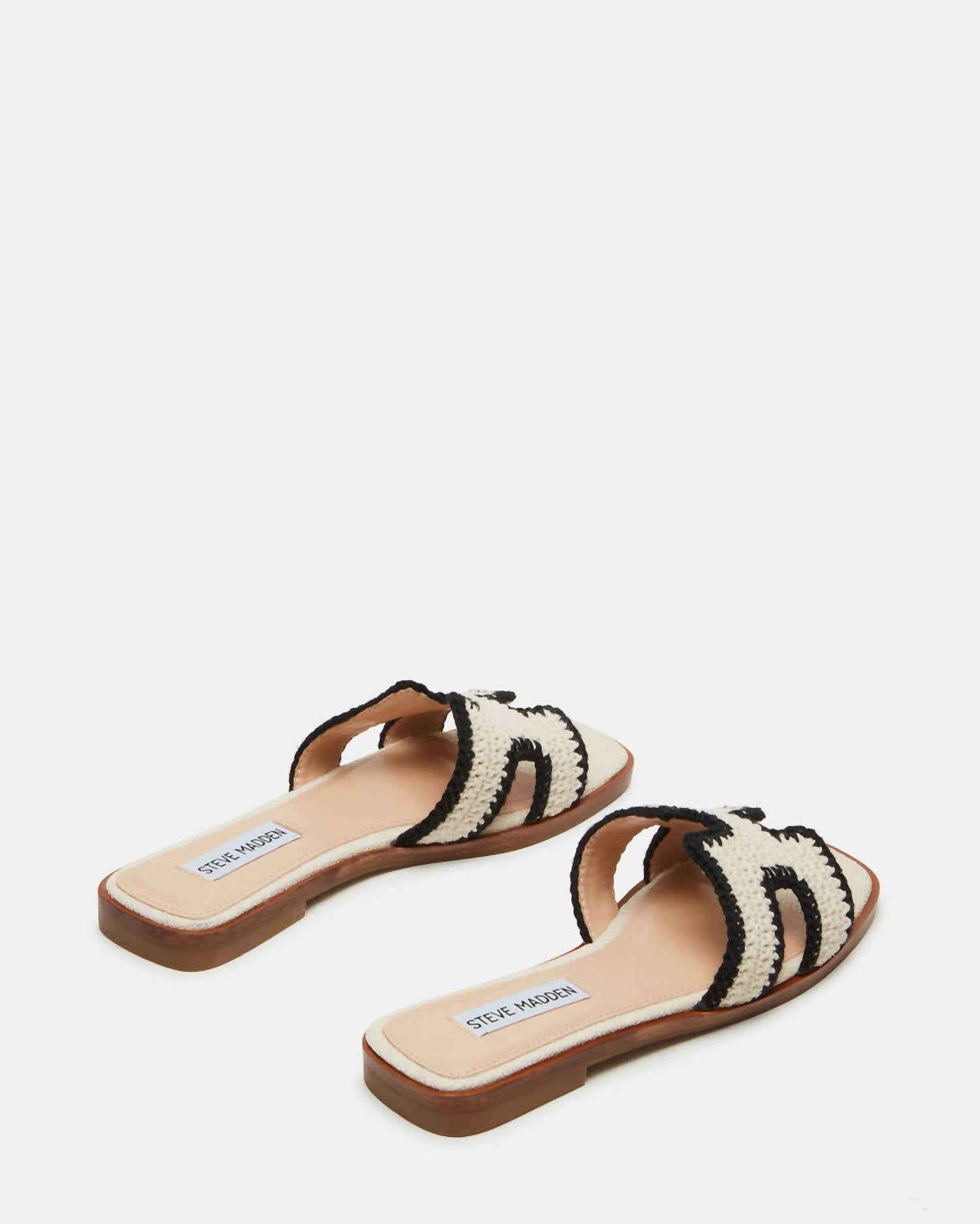 STEVE MADDEN Women's Hadyn Sandal in cream multi 1 - women's sandal - detail view