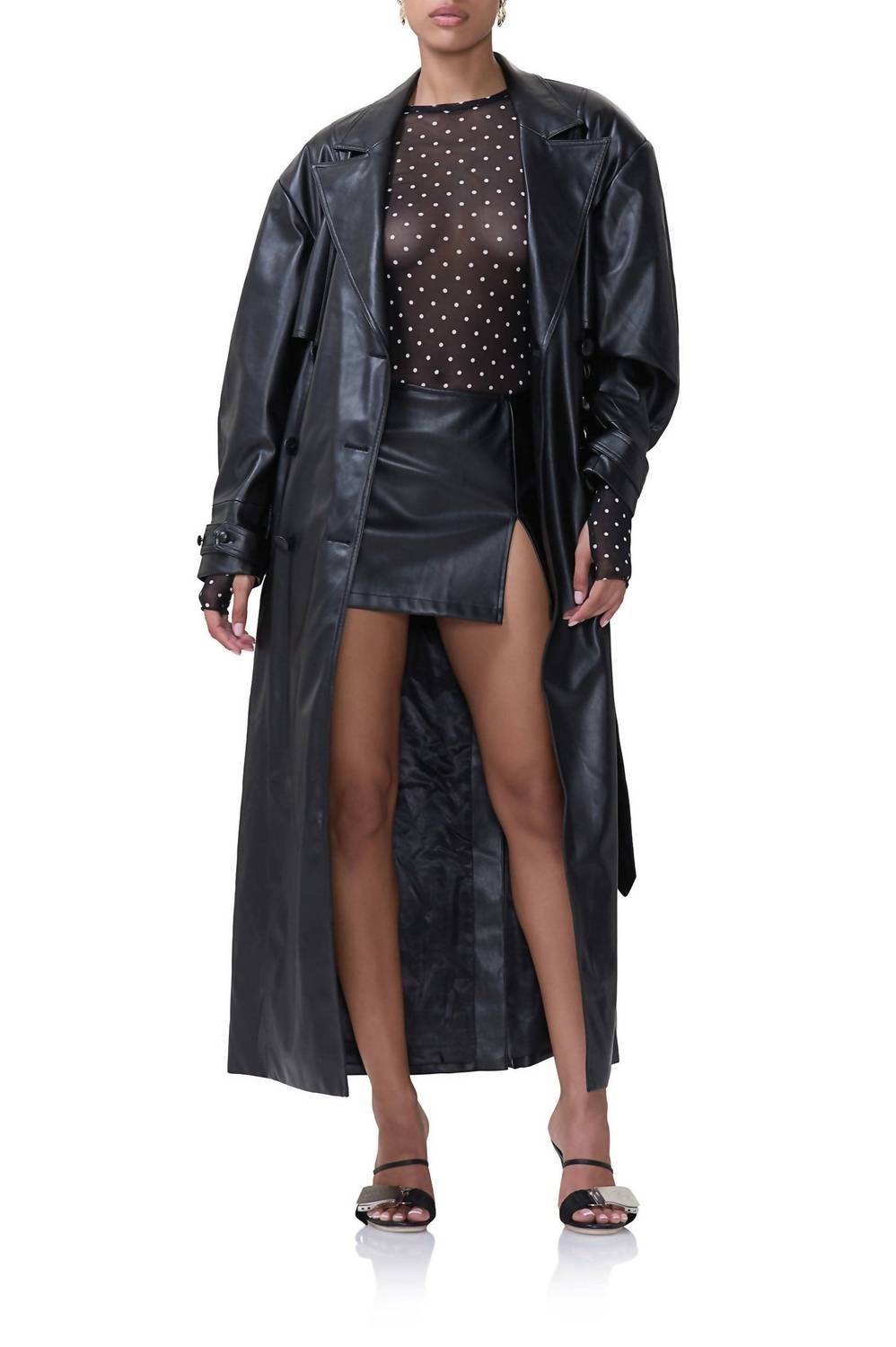 Afrm - Saint Barrel Sleeve Trench Coat