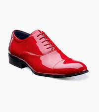 STACY ADAMS Men's Gala Cap Toe Oxfords in red - men's shoe