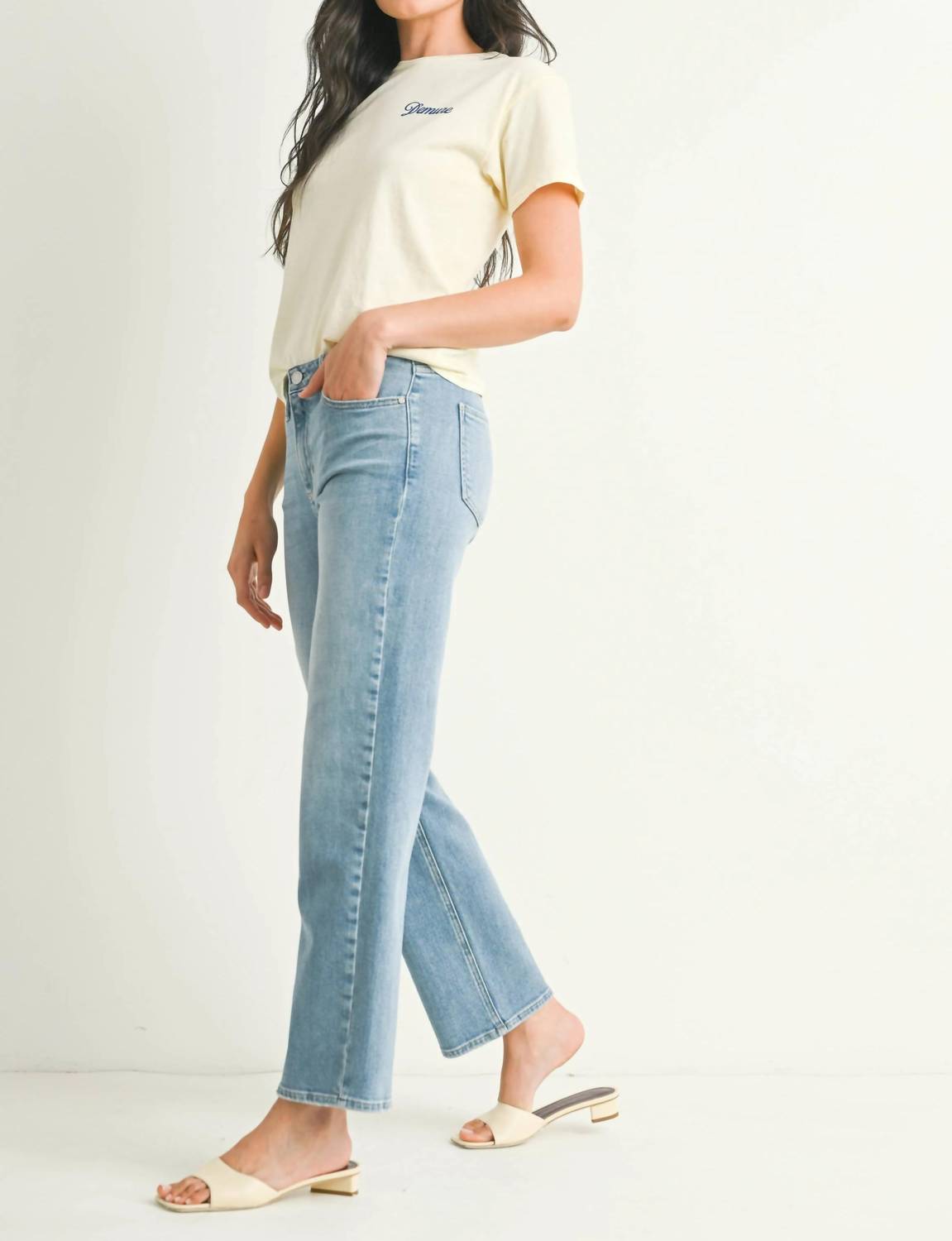 Just Black Denim - Stretchy Straight Jeans