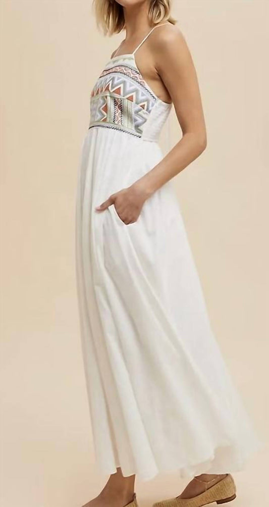 In-Loom - mbroidered Cotton Maxi Dress