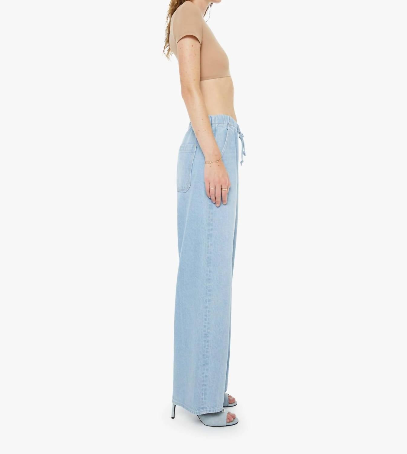 Mother Buffet Nerdy Straight Leg Jeans in sugar rush - women's jeans - alternate view