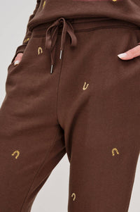 Rails Women's Kingston Sweatpants in horseshoes brown - women's pants - view 4