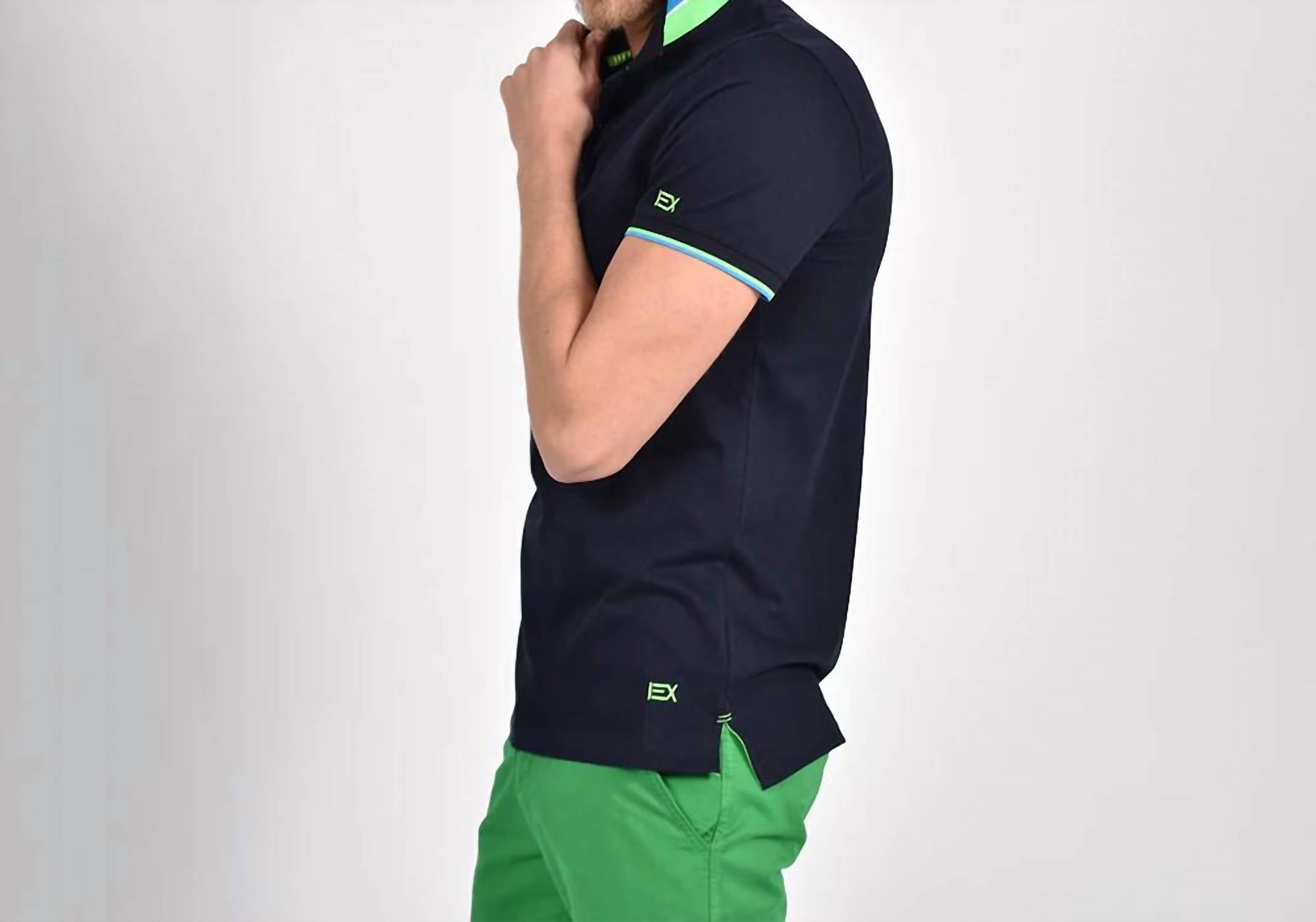 Eight X - Double Sided Collar With Stripes Polo