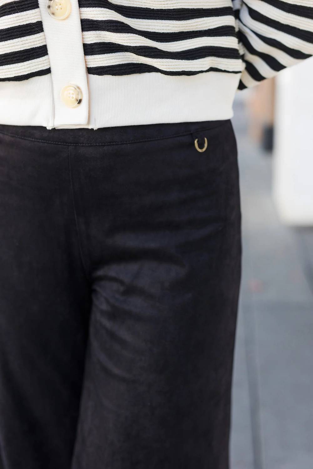 Mustard Seed - Influenced Suede Wide Leg Pants