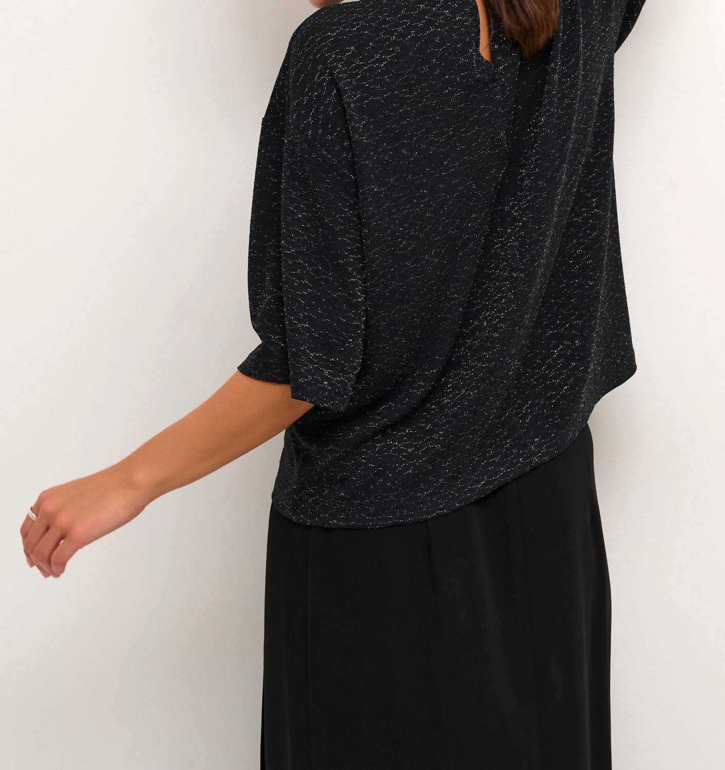 Kaffe - Kaellie Mock Neck Half Sleeves T-shirt