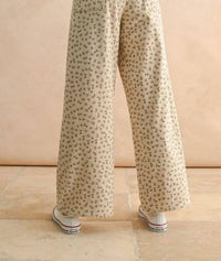 Miou Muse - Floral Corduroy Pants