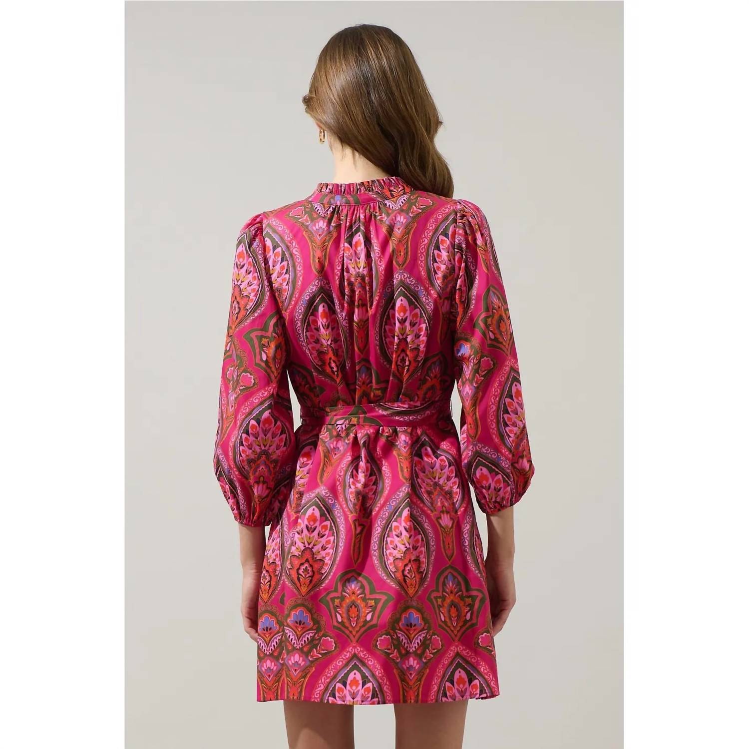 Sugarlips - Azura Floral Poplin Mini Dress