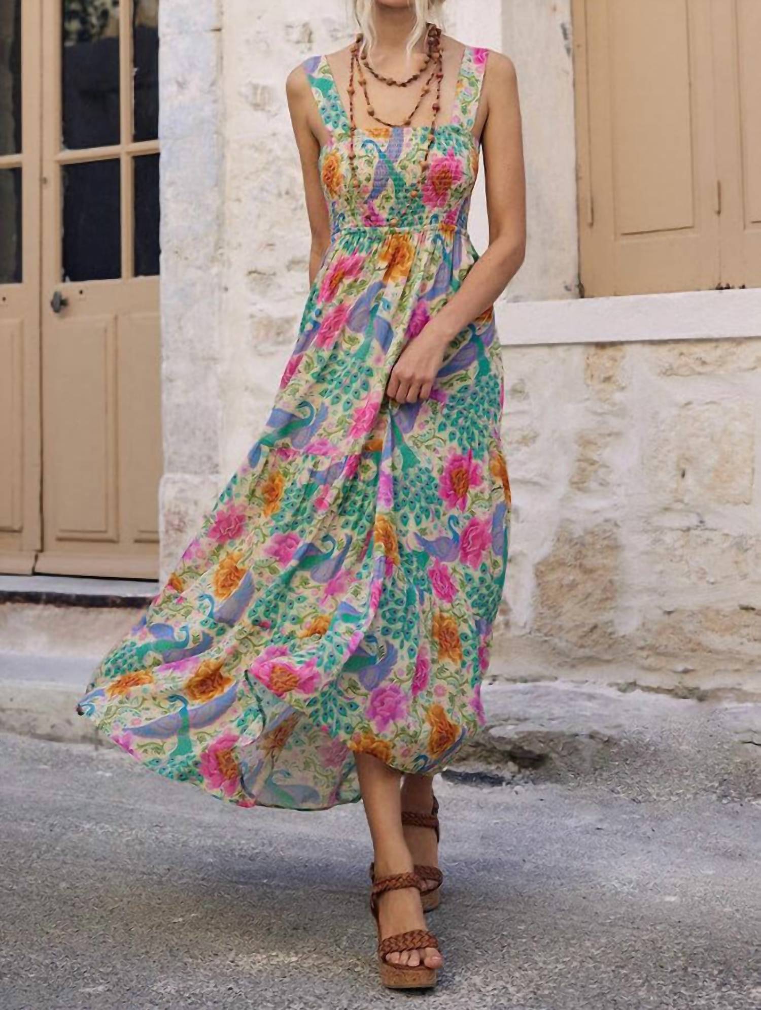 Spell - Boheme Strappy Maxi Dress