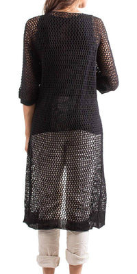 Gigi Moda - Ginavra Knitted Mesh Maxi Open Jacket