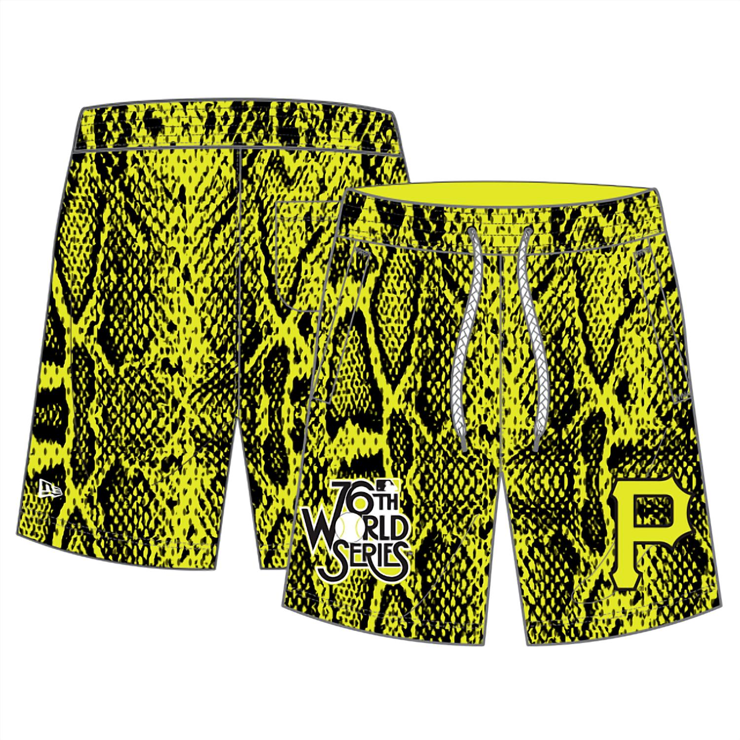 New Era - Men's New Era Pittsburgh Pirates Summer Pop Shorts