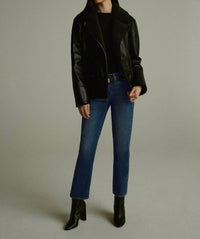 Joe's Jeans Lara Mid Rise Cigarette Ankle Jeans in blue - women's jeans