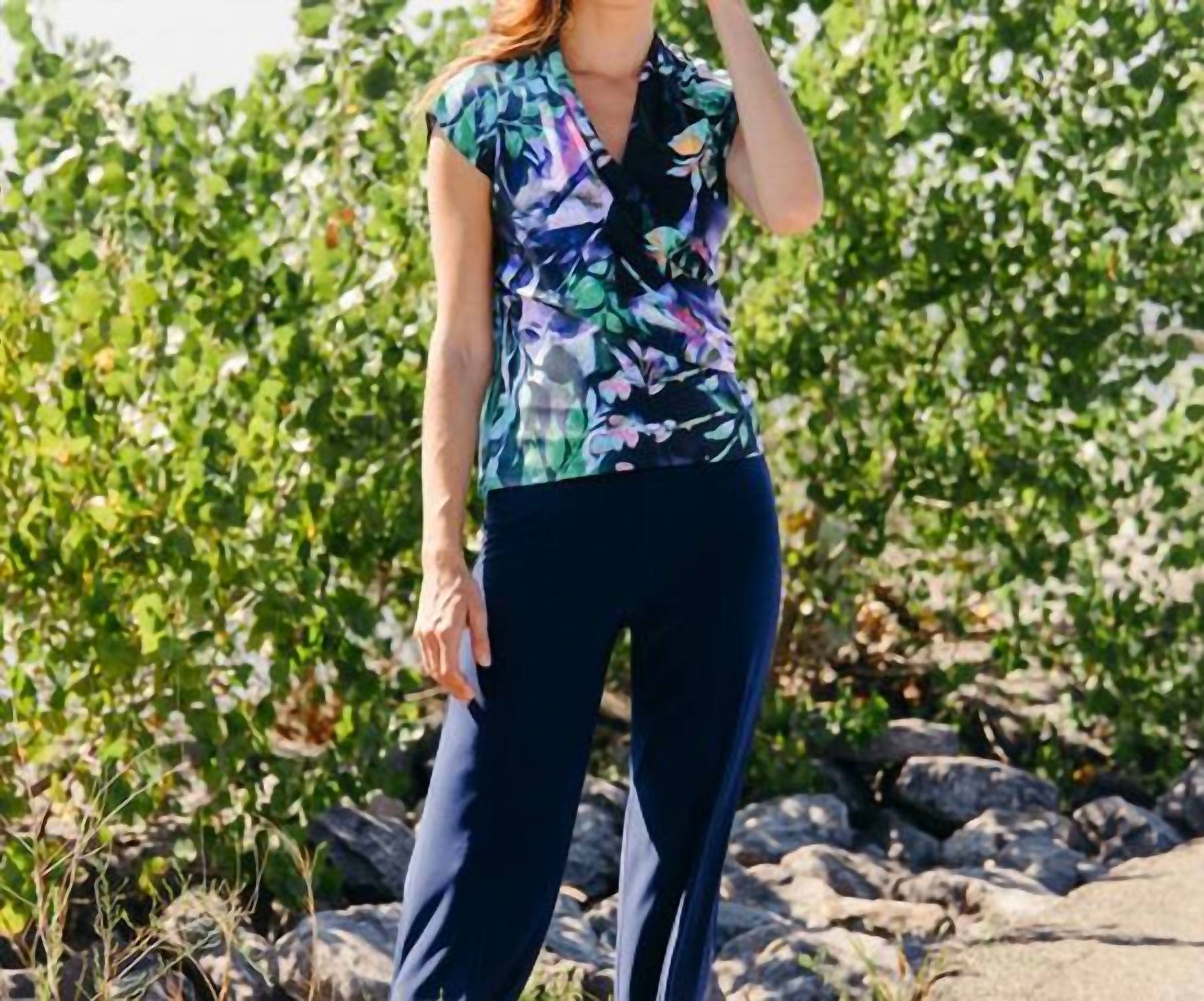 Clara Sunwoo - Short Sleeve Rouche Front Top