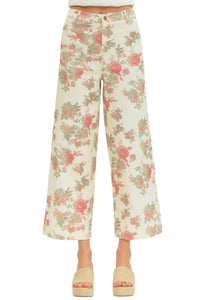 Entro - Seraphina Floral Print Wide-leg Pants