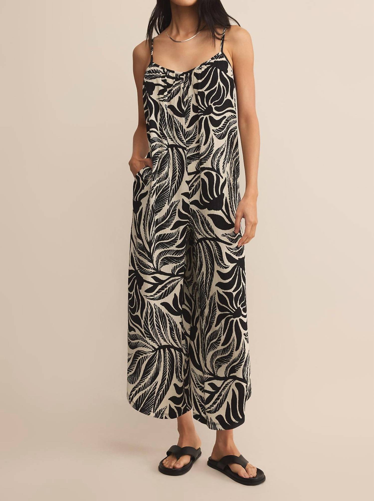 Z Supply - Flared Isla Leaf Jumpsuit