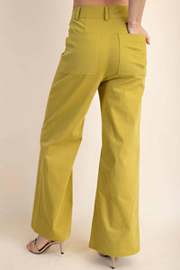Glam - High-Waist Straight Pants