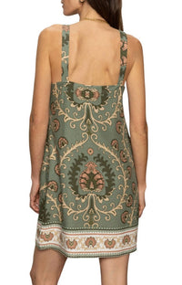 Sanctuary Tapestry Shift Dress in mezzo sage - women's dress - alternate view