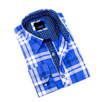 Eight X - Men's Plaid Linen Shirt