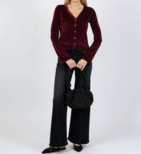 Goldie - Velour Crush Cardigan