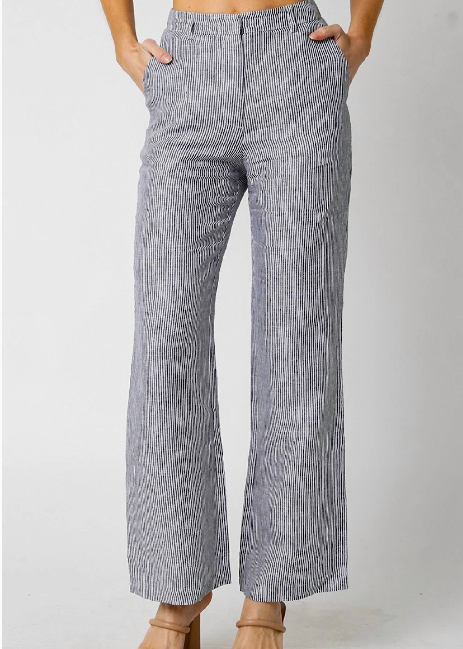 Olivaceous - Persephone Striped Pants