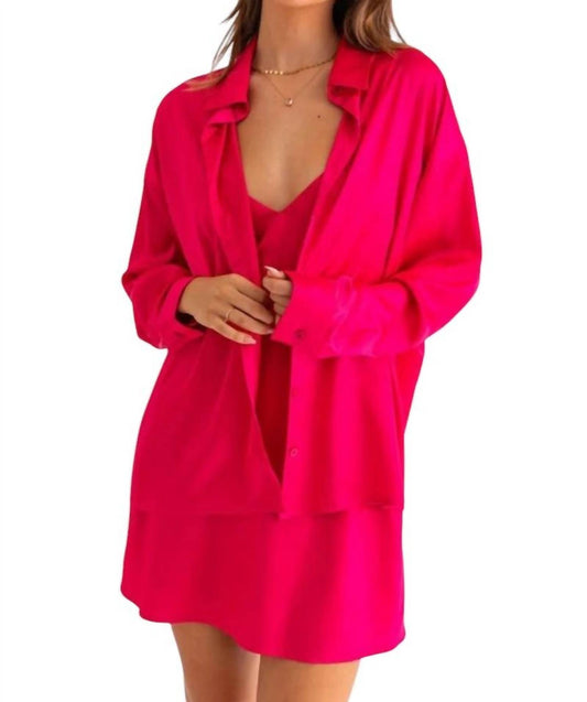 Le Lis - Shannon Long-Sleeves Satin Shirt